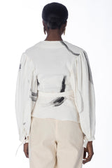 Hand Painted Wrap Blouse - autark