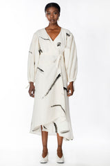 Hand Painted Wrap Dress - autark