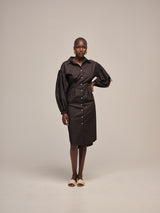 Gather Sleeve Dress - autark