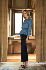 Gathered Shoulder Blouse - autark