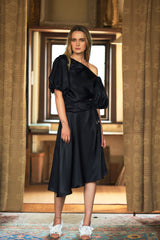 Silk Drawstring Skirt - autark