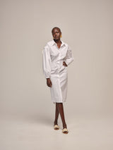 Gather Sleeve Dress - autark
