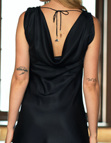 Silk Bias Gather Slip Dress - autark