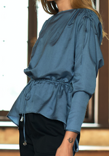 Gathered Shoulder Blouse - autark