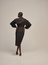 Gather Sleeve Dress - autark