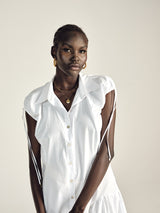 Asymmetric Shirt Dress - autark