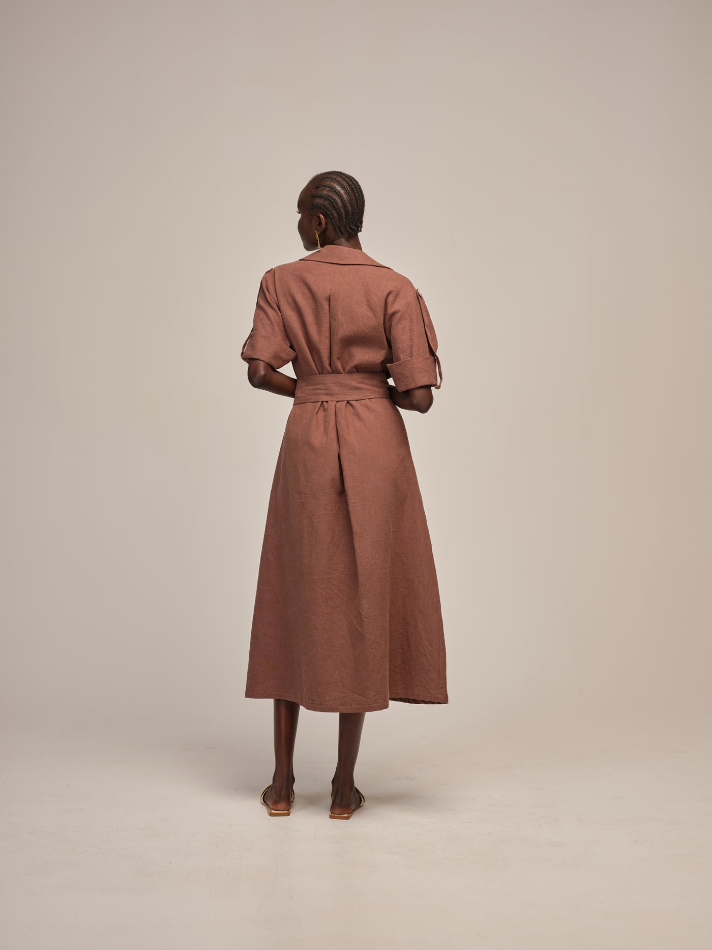 brown safari dress – autark Promotion_MDWSale24 made in California. Color:Gold Lurex How To Cover A